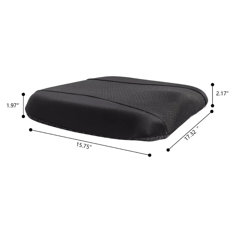 Car, Tractor & Wheelchair Seat Cushion Memory Foam, 1-Piece Set, Black, Universal, High-Density Contoured Memory Foam Core