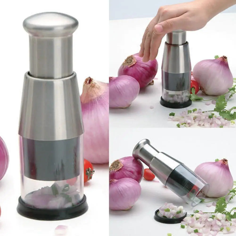 Stainless Steel Garlic Chopper Kitchen Tools Vegetable Chopper Garlic Crusher for Garlic Ginger Herbs Nuts