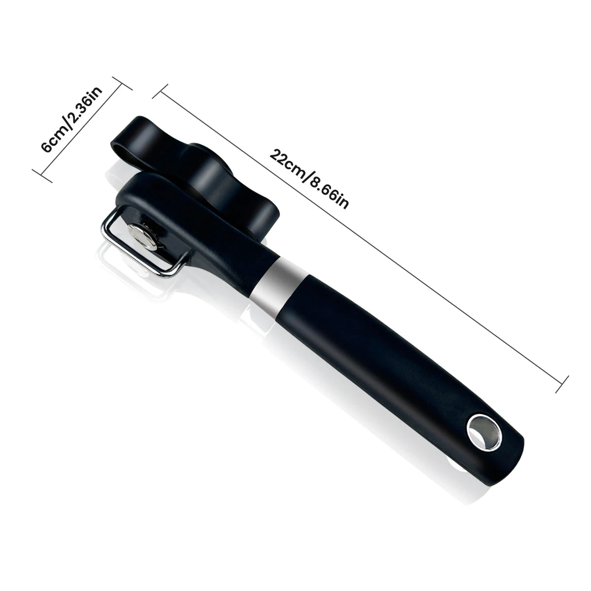 Safe Cut Can Opener Food Grade Stainless Steel Cutting Can Opener Smooth Edge Can Opener handheld for Kitchen & Restaurant