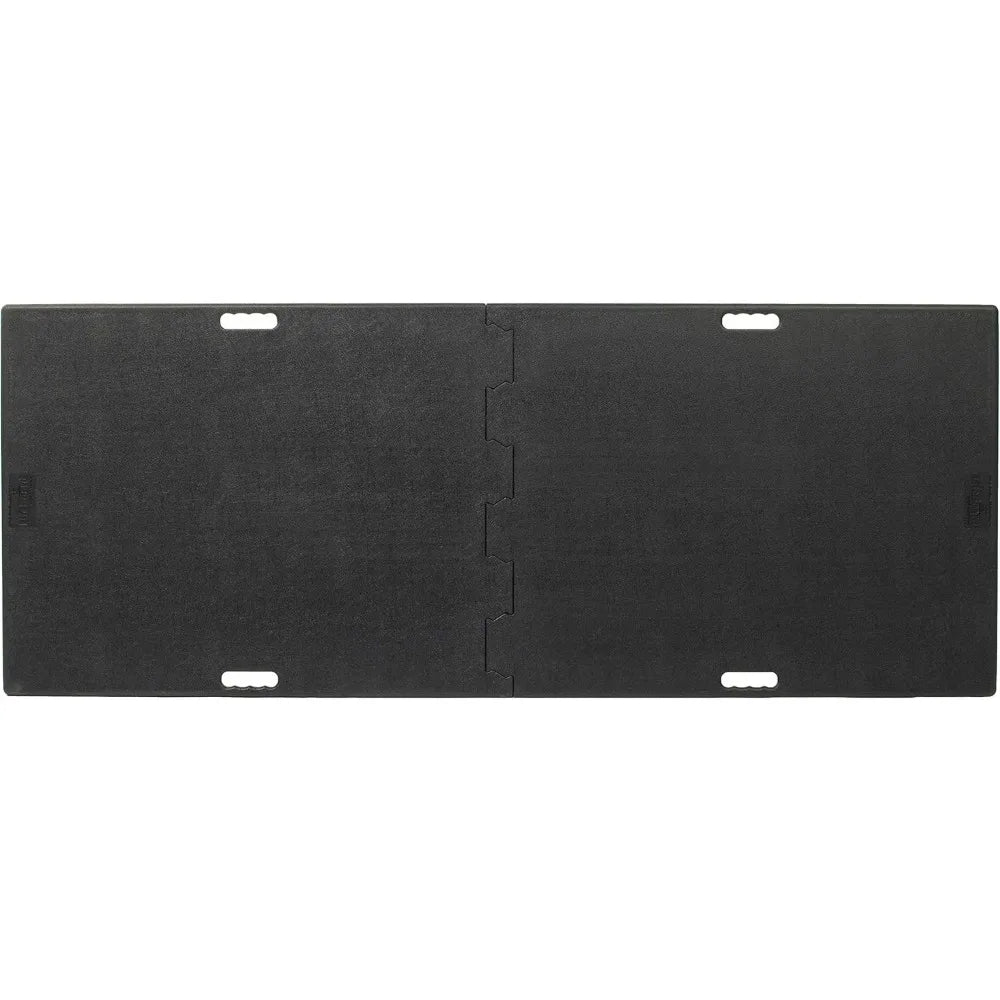 Yoga mat for carpet or outdoors | black | portable floor for enhanced yoga, Pilates or ballet
