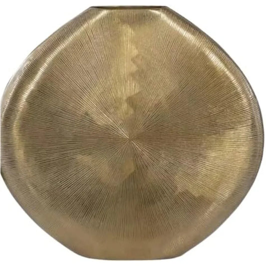 Gold Metal Vase Elegant Decorative Flower Vase for Home Décor Living Room Bedroom or Office Modern Minimalist Design Durable