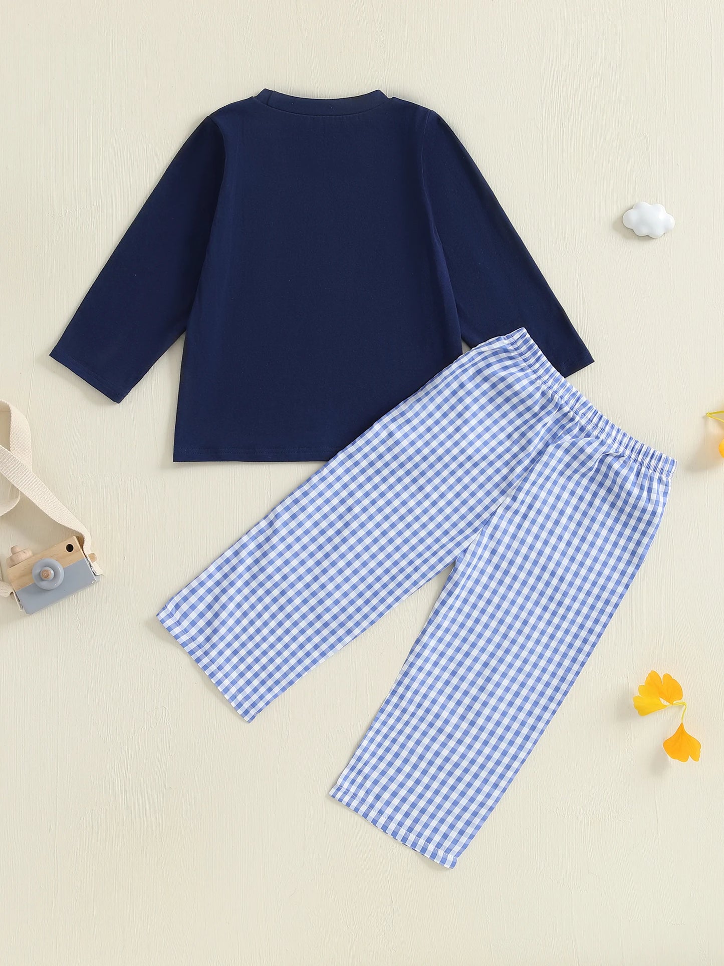 Boys Autumn Outfits Cute Animal Print Hoodie and Denim Jeans 2-Piece Set for Toddler Boys Casual Wear