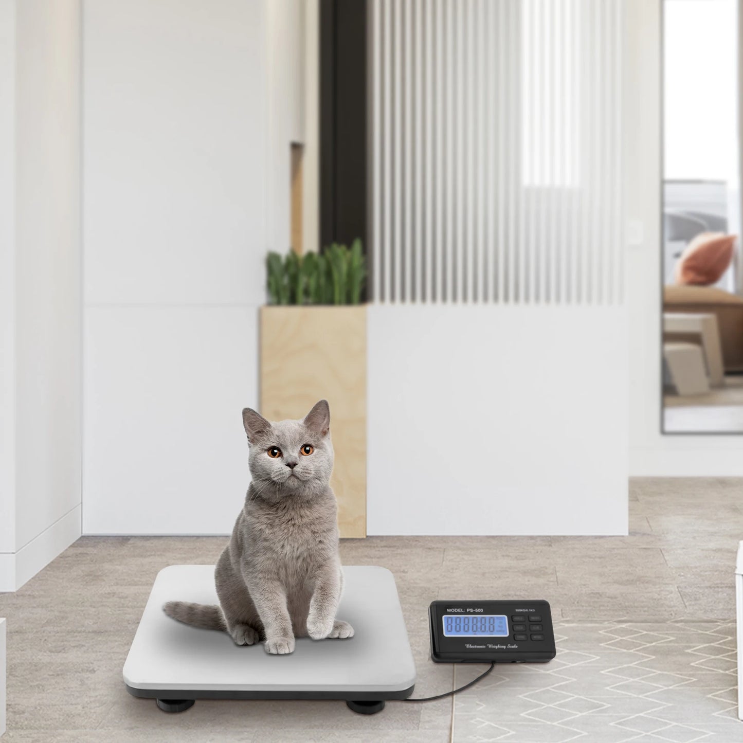 150KG/0.05KG Pet Digital-Scale Digital Platform Scale for Cats Dogs Measure Tool Electronic Kitchen Scale (kg/oz/lb)