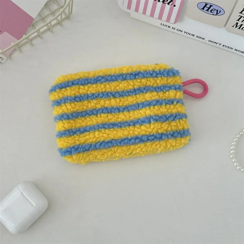 Heart Printed Cute Small Lipstick Cosmetic Bag Travel Makeup Organizer Toiletry Storage Bag Pouch Card Holder Purse Bags