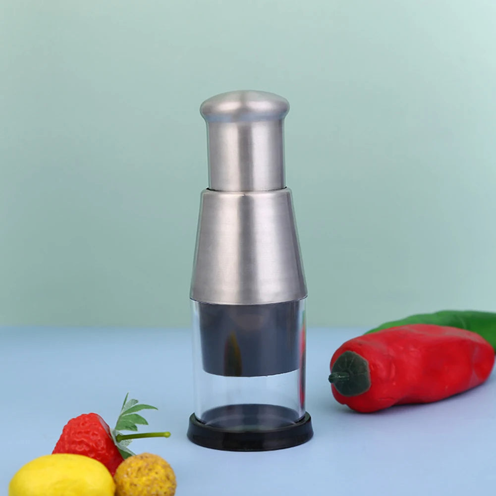 Stainless Steel Garlic Chopper Kitchen Tools Vegetable Chopper Garlic Crusher for Garlic Ginger Herbs Nuts