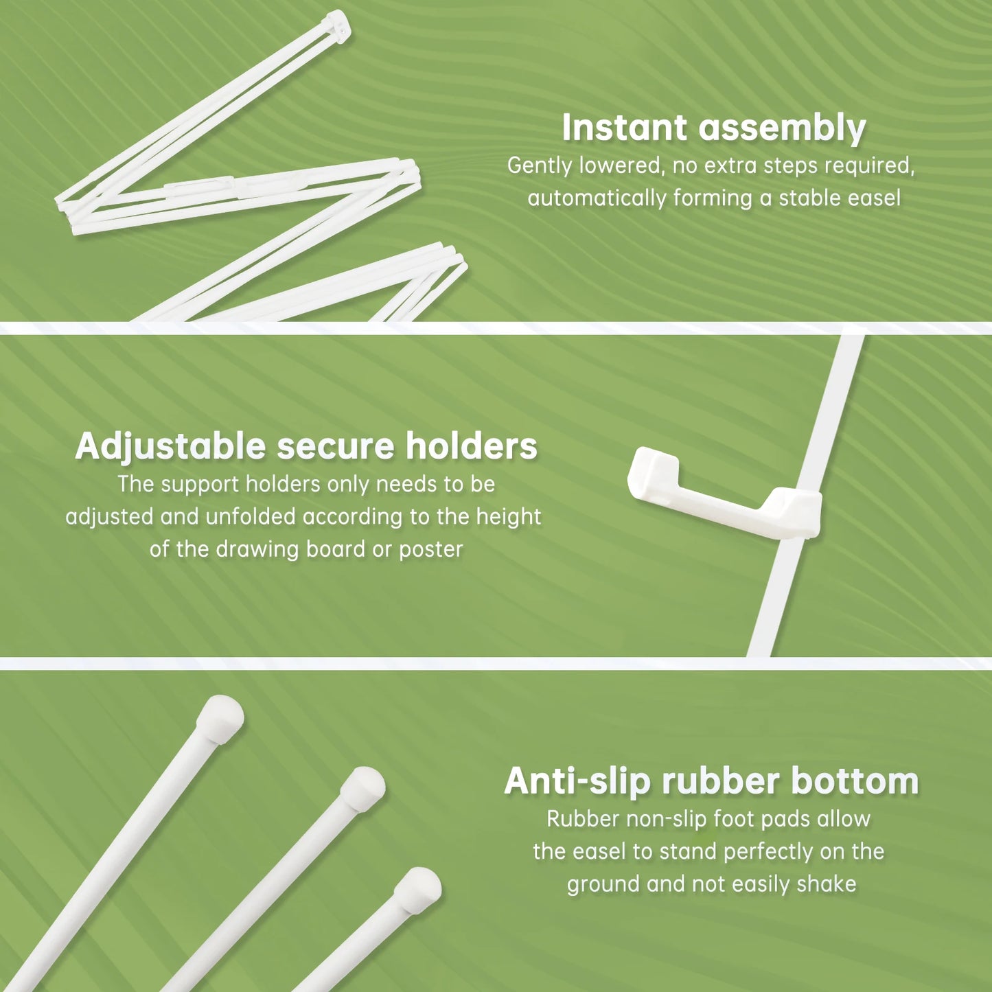 Display Easel Stand,Portable Tripod,63" Foldable,with Storage Bag,for Posters,Paintings,Artwork,etc Exhibitions,2 PC