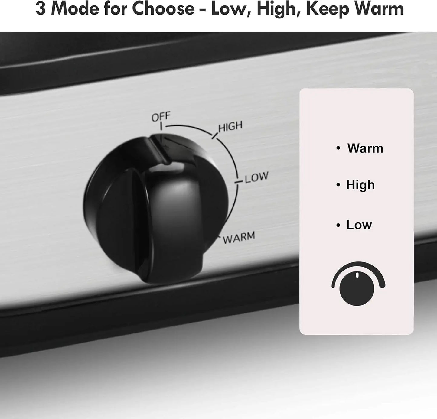 Double Slow Cooker, Buffet Servers and Warmers, Dual 2 Pot Slow Cooker Food Warmer, Adjustable Temp Dishwasher Safe Removable Ce