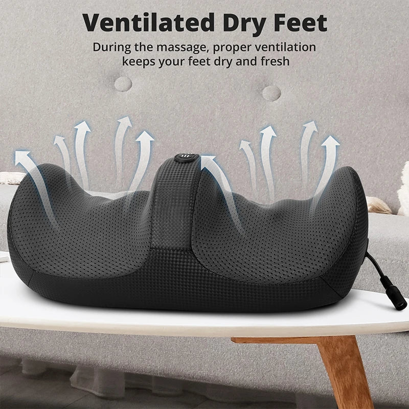 Medcursor Electric Foot Massager Shiatsu Kneading Deep Tissue Relax Heated Roller Calf Pain Relief Fatigue Muscles Vibrator Mach