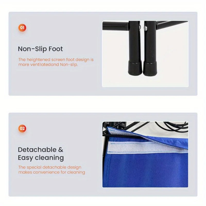 4 Panel Room divider 6FT steel frame screen Folding privacy divider Freestanding