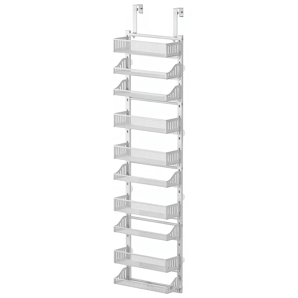 Over The Door Pantry Organizer, 10-Tier Pantry Door Hanging Heavy-Duty Carbon Steel Storage Rack Can Organizer For Kitchen Spice