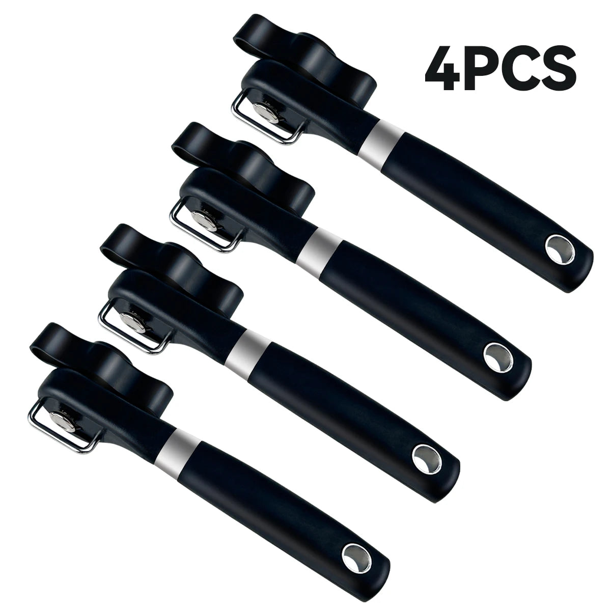 Safe Cut Can Opener Food Grade Stainless Steel Cutting Can Opener Smooth Edge Can Opener handheld for Kitchen & Restaurant