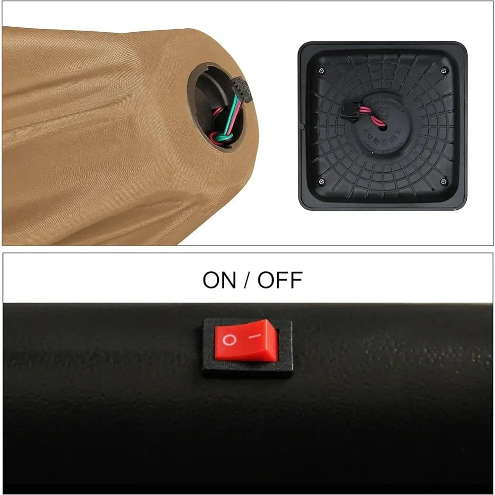 Lighted Patio Umbrella, Table Market Umbrella, Outdoor Umbrella for Garden, Deck, Backyard, Pool and Beach，9 Ft