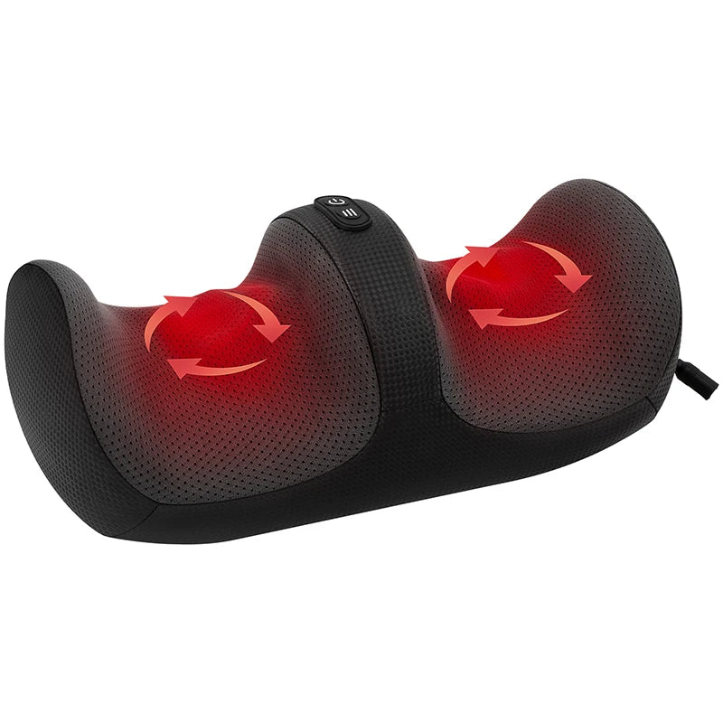 Medcursor Electric Foot Massager Shiatsu Kneading Deep Tissue Relax Heated Roller Calf Pain Relief Fatigue Muscles Vibrator Mach