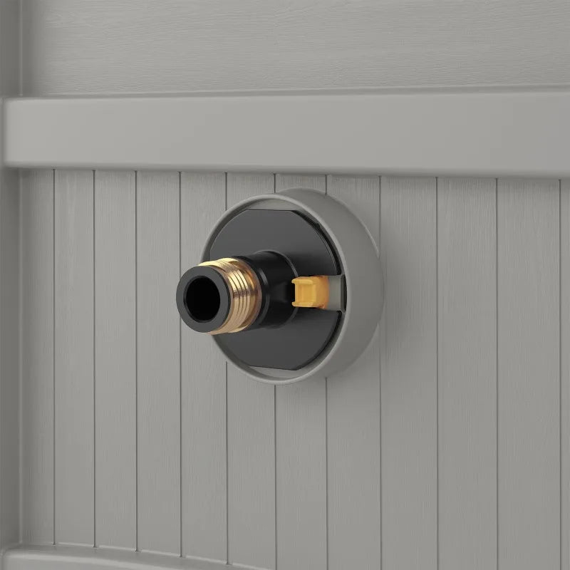 100-foot Hose Hidden Reel, Durable for Patio Garden Backyard Use